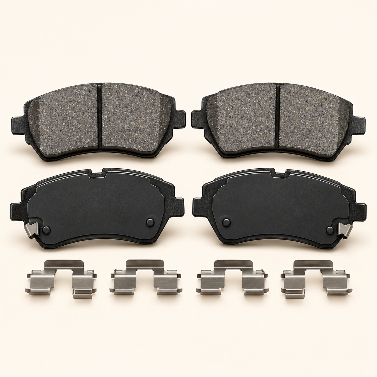 Illustrative ceramic brake pad set